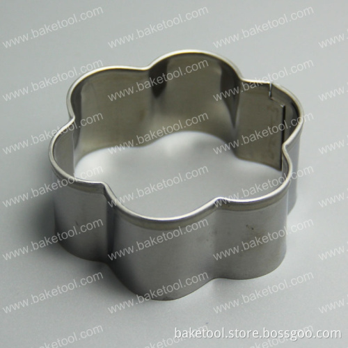 Stainless Steel Plum Blossom Cookie Cutter Biscuit Cake Baking Mold